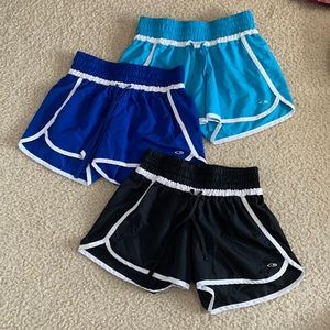 Three pairs of champion athletic shorts